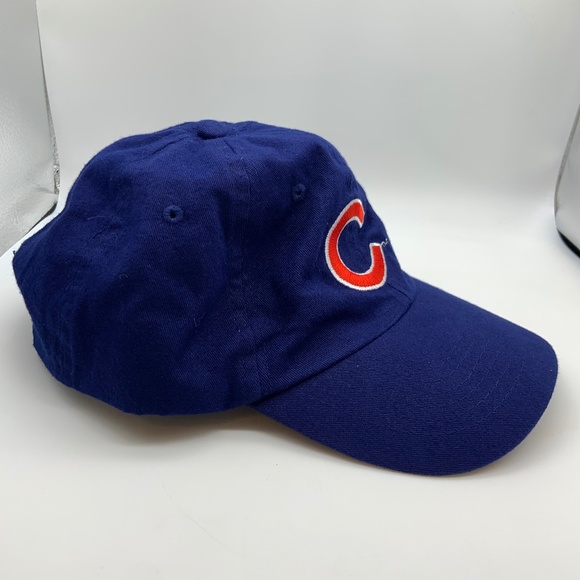 Vintage Chicago Cubs Logo Embroidered Baseball Hat Blue Adjustable - Picture 2 of 9